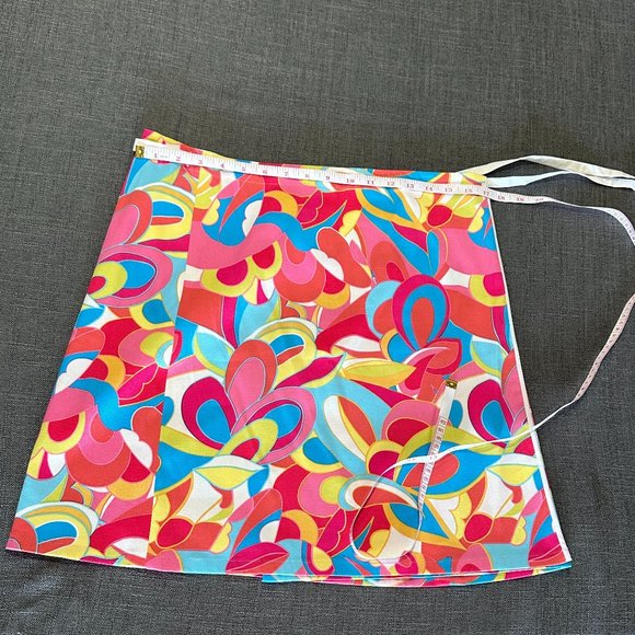 Abstract Floral Wrap Skirt by Willi Smith Size 10 - Picture 3 of 9
